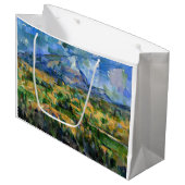 Paul Cezanne - Mont Sainte-Victoire Große Geschenktüte (Vorderseite Schrägansicht)