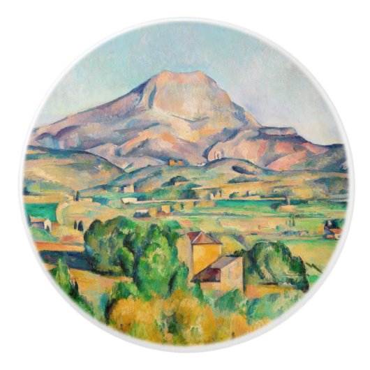 Paul Cezanne - Mont Sainte-Victoire Keramikknauf (Vorderseite)