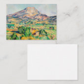 Paul Cezanne - Mont Sainte-Victoire Mitteilungskarte (Vorne/Hinten)