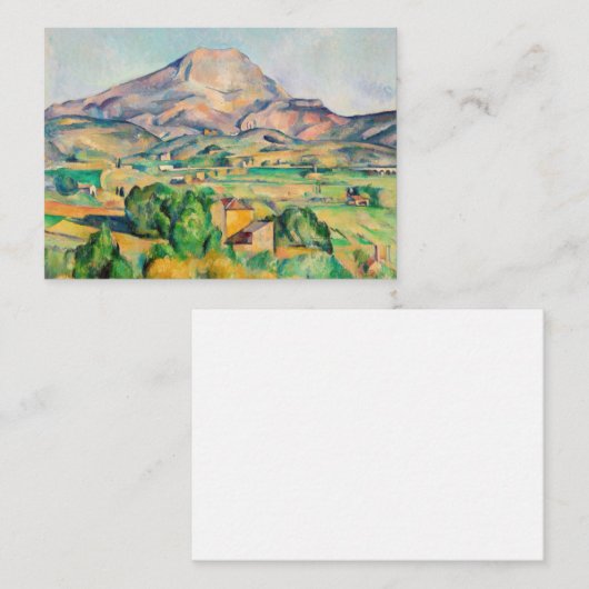 Paul Cezanne - Mont Sainte-Victoire Mitteilungskarte (Vorne/Hinten)