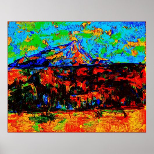 Paul Cézanne - Mont Sainte-Victoire (modifiziert) Poster (Vorne)