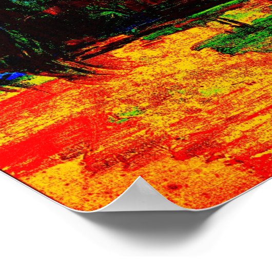 Paul Cézanne - Mont Sainte-Victoire (modifiziert) Poster (Ecke)