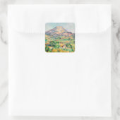 Paul Cezanne - Mont Sainte-Victoire Quadratischer Aufkleber (Tasche)