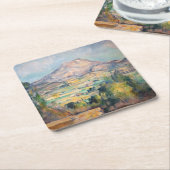 Paul Cezanne - Mont Sainte-Victoire Rechteckiger Pappuntersetzer (angewinkelt)