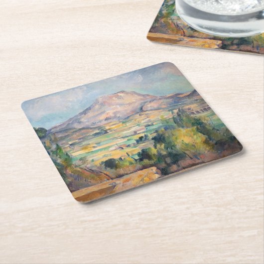 Paul Cezanne - Mont Sainte-Victoire Rechteckiger Pappuntersetzer (angewinkelt)