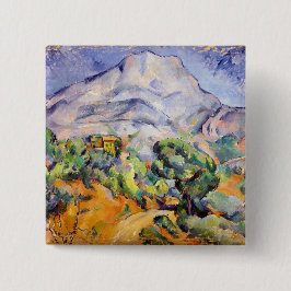 Paul Cezanne - Mont Sainte-Victoire, Tholonet Road Button