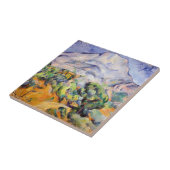 Paul Cezanne - Mont Sainte-Victoire, Tholonet Road Fliese (Seite)