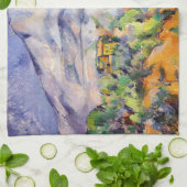Paul Cezanne - Mont Sainte-Victoire, Tholonet Road Geschirrtuch (Gefaltet)