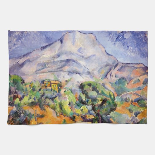 Paul Cezanne - Mont Sainte-Victoire, Tholonet Road Geschirrtuch (Horizontal)