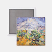 Paul Cezanne - Mont Sainte-Victoire, Tholonet Road Magnet (Vorderseite/Rückseite)