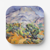 Paul Cezanne - Mont Sainte-Victoire, Tholonet Road Pappteller (Vorderseite)