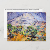Paul Cezanne - Mont Sainte-Victoire, Tholonet Road Postkarte (Vorne/Hinten)