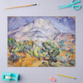 Paul Cezanne - Mont Sainte-Victoire, Tholonet Road Seidenpapier (Basteln)