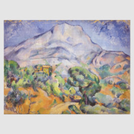 Paul Cezanne - Mont Sainte-Victoire, Tholonet Road Seidenpapier