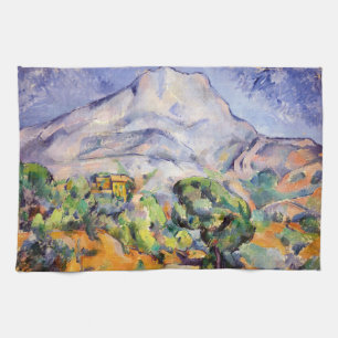 Paul Cezanne - Mont Sainte-Victoire, Tholonet-Stra Geschirrtuch