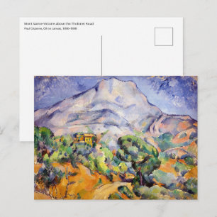 Paul Cezanne - Mont Sainte-Victoire, Tholonet-Stra Postkarte
