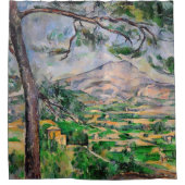 Paul Cezanne - Mont Sainte-Victoire und große Kief Duschvorhang (Vorderseite)
