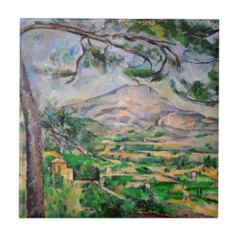 Paul Cezanne - Mont Sainte-Victoire und große Kief Fliese