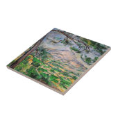 Paul Cezanne - Mont Sainte-Victoire und große Kief Fliese (Seite)