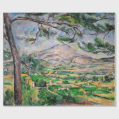 Paul Cezanne - Mont Sainte-Victoire und große Kief Geschenkpapier (Flach)