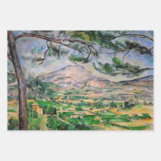 Paul Cezanne - Mont Sainte-Victoire und große Kief Geschenkpapier Set (Vorderseite 2)
