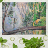 Paul Cezanne - Mont Sainte-Victoire und große Kief Geschirrtuch (Gefaltet)