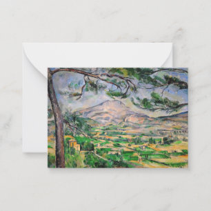 Paul Cezanne - Mont Sainte-Victoire und große Kief Mitteilungskarte