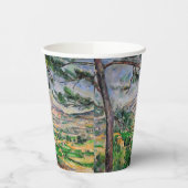 Paul Cezanne - Mont Sainte-Victoire und große Kief Pappbecher (Links)