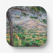 Paul Cezanne - Mont Sainte-Victoire und große Kief Pappteller (Vorderseite)