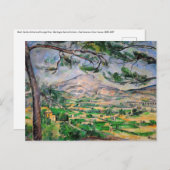 Paul Cezanne - Mont Sainte-Victoire und große Kief Postkarte (Vorne/Hinten)