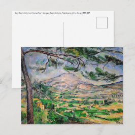 Paul Cezanne - Mont Sainte-Victoire und große Kief Postkarte