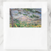 Paul Cezanne - Mont Sainte-Victoire und große Kief Rechteckiger Aufkleber (Tasche)