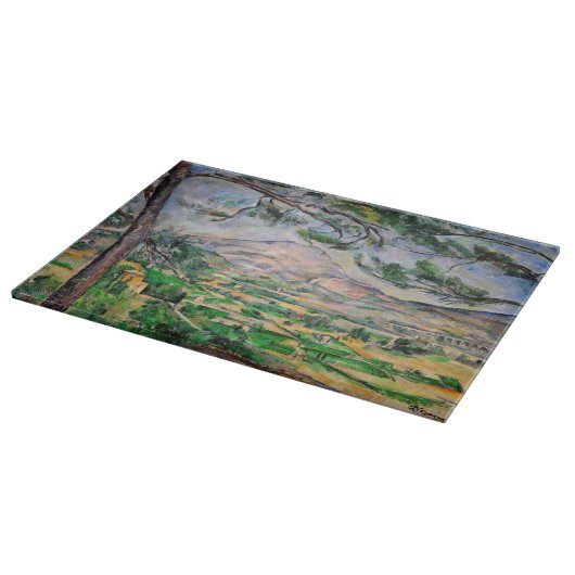 Paul Cezanne - Mont Sainte-Victoire und große Kief Schneidebrett (Ecke)