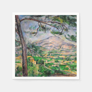 Paul Cezanne - Mont Sainte-Victoire und große Kief Serviette