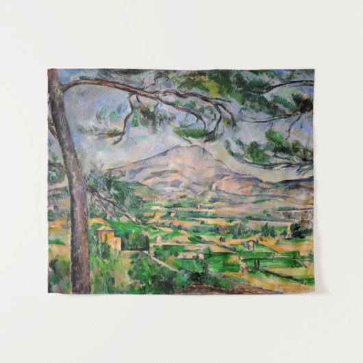 Paul Cezanne - Mont Sainte-Victoire und große Kief Wandteppich (Vorderseite (Horizontal))