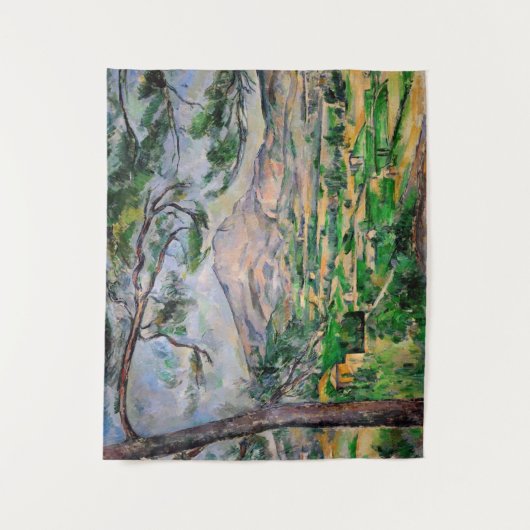 Paul Cezanne - Mont Sainte-Victoire und große Kief Wandteppich (Vorderseite)