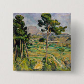 Paul Cezanne - Mont Sainte-Victoire und Viadukt Button (Vorderseite)