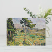 Paul Cezanne - Mont Sainte-Victoire und Viadukt Einladung (Stehend Vorderseite)