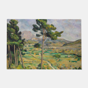 Paul Cezanne - Mont Sainte-Victoire und Viadukt Fußmatte