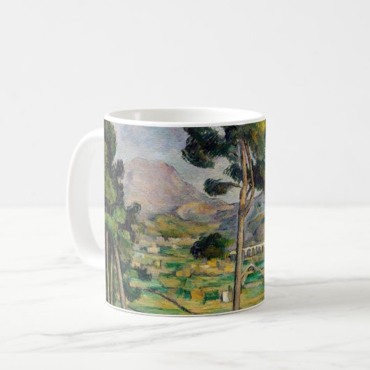 Paul Cezanne - Mont Sainte-Victoire und Viadukt Kaffeetasse (Vorderseite Links)