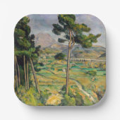 Paul Cezanne - Mont Sainte-Victoire und Viadukt Pappteller (Vorderseite)