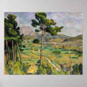 Paul Cezanne - Mont Sainte-Victoire und Viadukt Poster (Vorne)