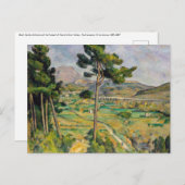 Paul Cezanne - Mont Sainte-Victoire und Viadukt Postkarte (Vorne/Hinten)