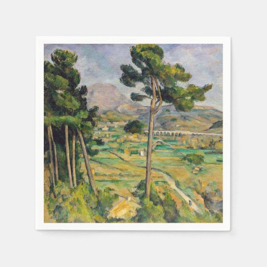 Paul Cezanne - Mont Sainte-Victoire und Viadukt Serviette (Vorderseite)