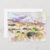 Paul Cezanne | Mont Sainte-Victoire von Les Lauve Postkarte (Vorne/Hinten)