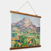 Paul Cezanne - Mont Sainte-Victoire Wandteppich Mit Holzrahmen (Gewinkelt)