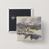 Paul Cezanne | Montagne Sainte-Victoire, 1904-05 Button (Vorne & Hinten)
