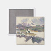 Paul Cezanne | Montagne Sainte-Victoire, 1904-05 Magnet (Vorderseite/Rückseite)