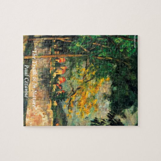 Paul Cezanne Nature Painting & Quote Puzzle (Horizontal)