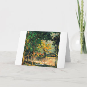Paul Cezanne Naturmalerei & Zitat Karte